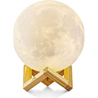 Lámpara de Luna en 3D- ALED LIGHT Luna con 15 cm de Diámetro Conexión USB Con 3 Colores a Elegir Luz de Ambiente…